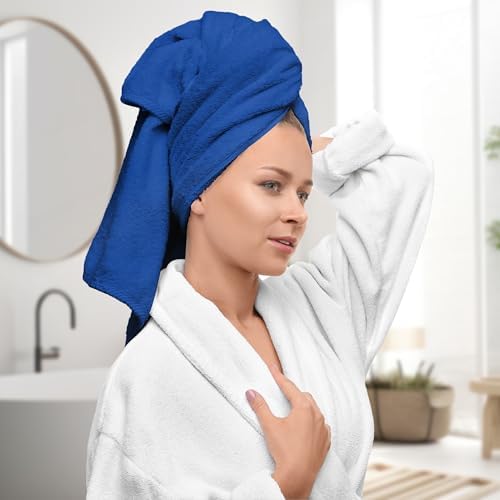 Avalon Towels Royal Blue Bath Towels, Royal Blue Towel Set, 8pc