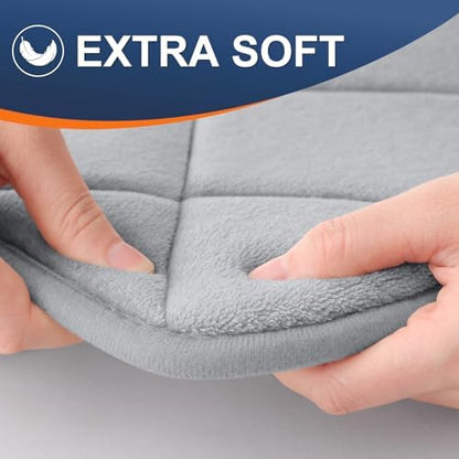OLANLY Memory Foam Bath Mat 44x24, Ultra Soft and Absorbent Bathroom Rugs