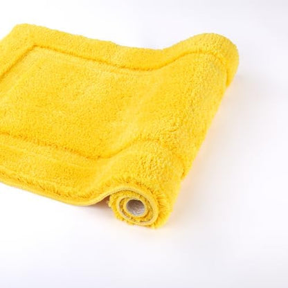 SHACOS Soft Microfiber Yellow Bathroom Rugs Sets 2 Pieces 32x20 inch