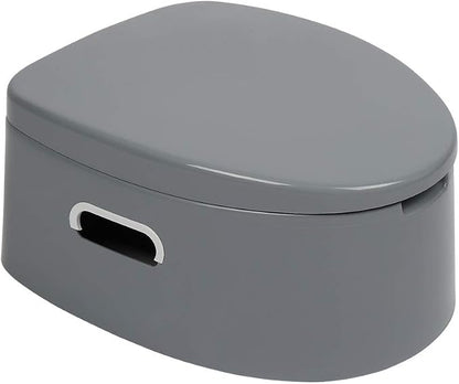 Portable Toilet with Non-slip Mat Grey