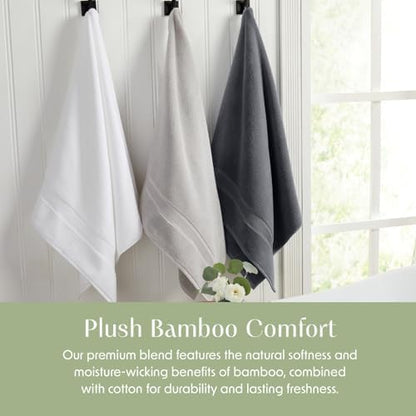 Luxury Bamboo Rayon Oversized Bath Towel Set | 2-Pack | Ultra Soft | Grey