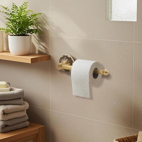 2 Pcs Antique Toilet Paper Holder Hand Towel Ring, Round