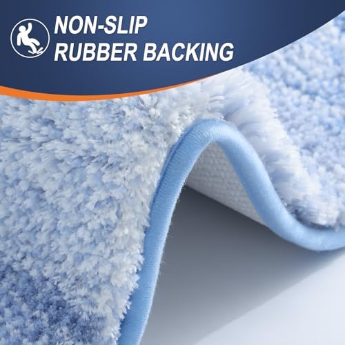 OLANLY Bathroom Runner Rug 45x27, Extra Soft Absorbent Microfiber Bath Rugs