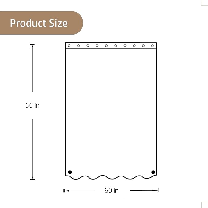Felisa Fabric Shower Curtain Liner with Large Magnets,60 x 66 inches Waterproof & Soft Cloth Shower Curtain,Washable White Shower Curtain for Bathroom,Cortinas de Baño