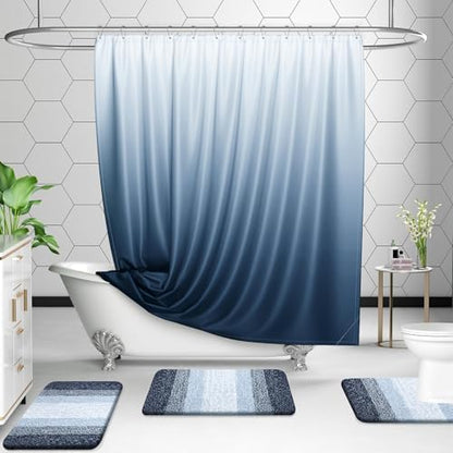 OLANLY Luxury Toilet Rugs U-Shaped 24x20, Soft Absorbent Microfiber Mat