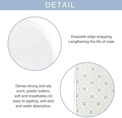 Nautical Ocean Fish Sea Wooden 4Pcs Bathroom Shower Curtain Set with Rugs