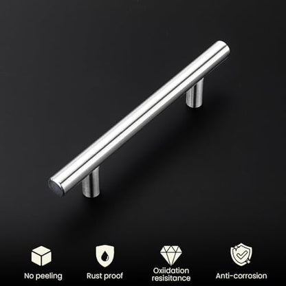 homdiy 15 Pack Brushed Nickel Cabinet Pulls 3 Inch Handles Stainless Steel Cabinet Hardware for Kitchen and Bathroom Cabinets, 5 Inch Overall Drawer Pull