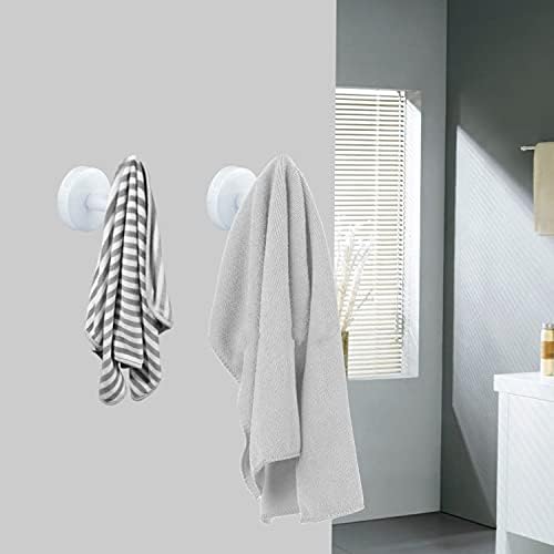 4 Pack Towel Hooks Bathroom Wall Hook Holder Stainless Steel Coat Robe Clothes Hook for Bath Kitchen Hotel Garage（White）