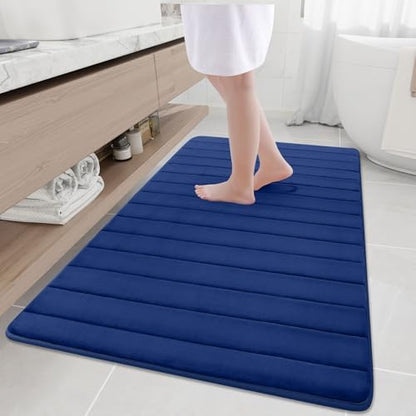Buganda Memory Foam Bath Mat 59 x 34, Ultra Soft Absorbent Bathroom Rugs