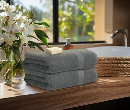 Avalon Towels Grey Bath Towels, Grey Towel Set, 8pc