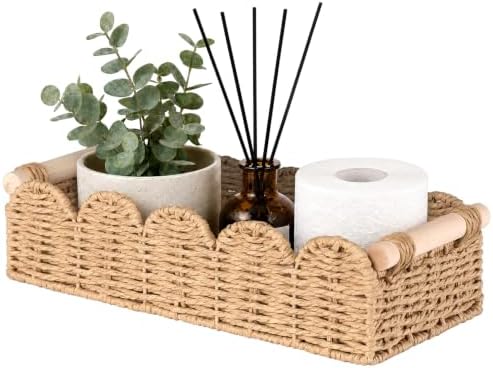 Toilet Paper Storage Basket for Toilet Tank, Bathroom Organizer