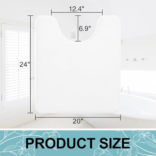 Smiry Memory Foam Toilet Rugs 24x20, Extra Soft Absorbent Bathroom Rugs
