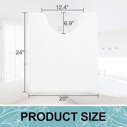 Smiry Memory Foam Toilet Rugs 24x20, Extra Soft Absorbent Bathroom Rugs