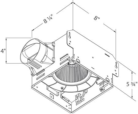 Delta Electronics Delta BreezGreenBuilder GBR80 80 CFM Exhaust Bath Fan, 4" duct