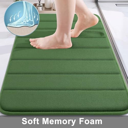 Buganda Memory Foam Bath Mat 30 x 20, Ultra Soft Absorbent Bathroom Rugs