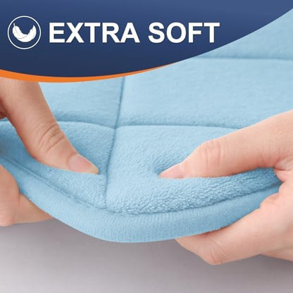 OLANLY Memory Foam Bath Mat 47x32, Ultra Soft and Absorbent Bathroom Rugs