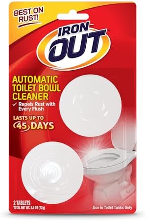 Iron OUT Rust Stain Remover Automatic Toilet Bowl Cleaner, 2 Tablets