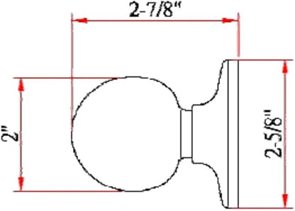 Design House 791616 Ball Dummy Door Knob Oil Rubbed Bronze