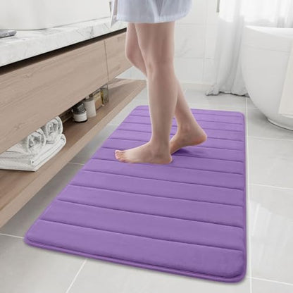 Buganda Memory Foam Bath Mat 47 x 24, Ultra Soft Absorbent Bathroom Rugs