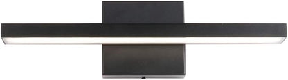 Ralbay 15.7 inch Modern LED Black Vanity Light 12W Frosted Aluminum for Bathroom Vanity Lighting Fixtures Natural White 4500K
