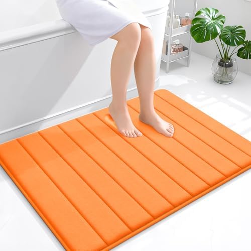 OLANLY Memory Foam Large Bath Mat 40x32, Super Soft Absorbent Bathroom Rugs