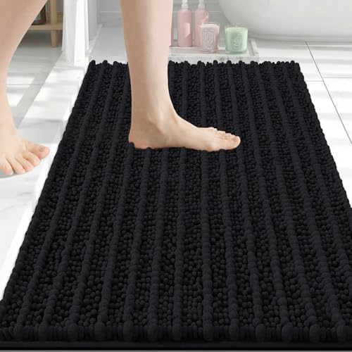 Arotive Bathroom Rugs Mat 34x21, Soft Absorbent Chenille Shaggy Bath Mat