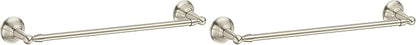 Moen DN6824BN Sage 24-Inch Wall Mount Bathroom Single Bar Towel Bar, Brushed Nickel (Pack of 2)