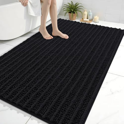 Arotive Bathroom Rugs Mat 59x35, Soft Absorbent Chenille Shaggy Bath Mat