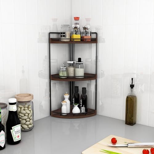Dorhors Corner Bathroom Organizer Countertop,Vanity Counter Storage Shelf