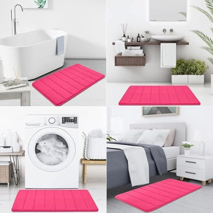 Buganda Memory Foam Bath Mat 70 x 24, Ultra Soft Absorbent Bathroom Rugs