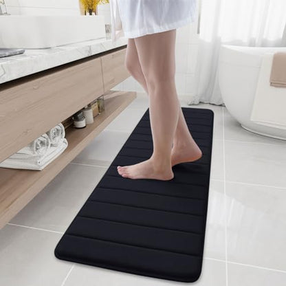 Buganda Memory Foam Bath Mat 59 x 17, Ultra Soft Absorbent Bathroom Rugs