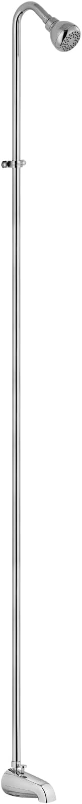 Tub Shower Conversion Kit with Riser and Shower Head, Polished Chrome | 70-Inch SUS304 Shower Riser, 360° Swivel Head, Diverter Tub Spout, Wall Mount