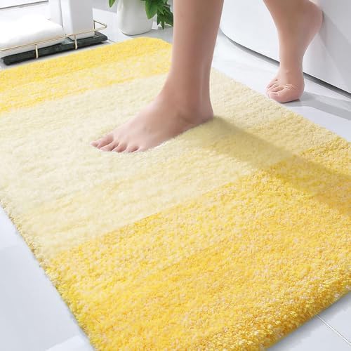 OLANLY Bathroom Rugs Mat 36x24, Extra Soft Absorbent Microfiber Bath Rugs