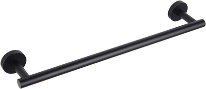 GERZWY Bathroom Towel Bar 18" Stainless Steel Towel Bar Matte Black Contemporary Style Wall Mount for Bath Kitchen AG1101C45-BK