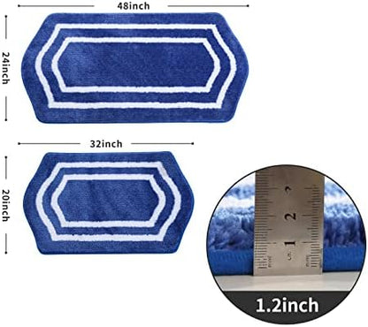 COSY HOMEER Non-Slip Bath Mats Extra Thick Absorbent Plush Washable