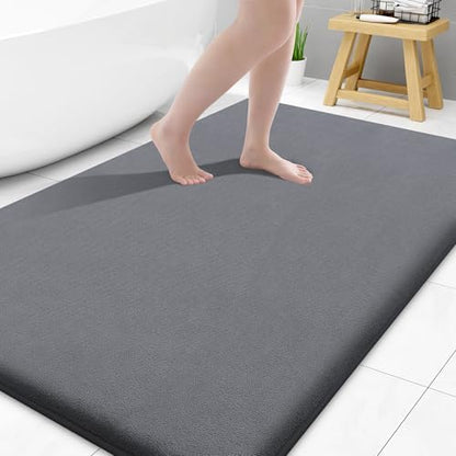 Smiry Memory Foam Bath Mat 40x32, Extra Soft and Absorbent Bathroom Rugs