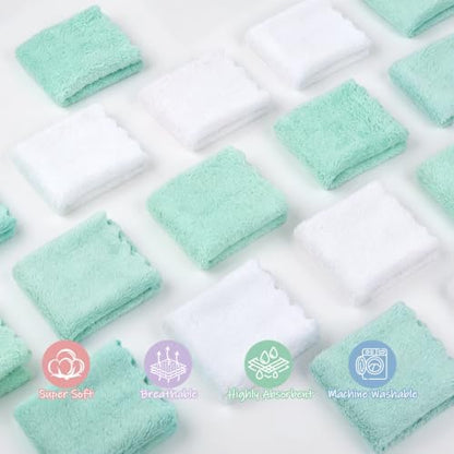 UNIMADE Baby Washcloths, Microfiber Coral Fleece Wash Cloths