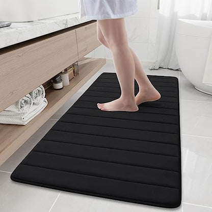 Buganda Memory Foam Bath Mat 60 x 24, Ultra Soft Absorbent Bathroom Rugs