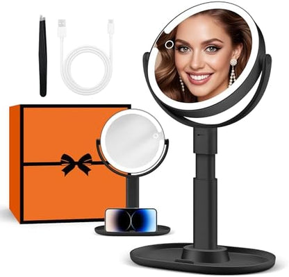 B Beauty Planet Vanity Mirror with Lights, Magnifying Makeup Mirror 30X/1X