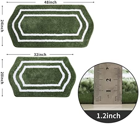 COSY HOMEER Non-Slip Bath Mats Extra Thick Absorbent Plush Washable