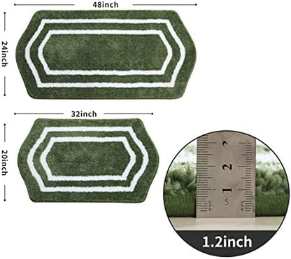 COSY HOMEER Non-Slip Bath Mats Extra Thick Absorbent Plush Washable
