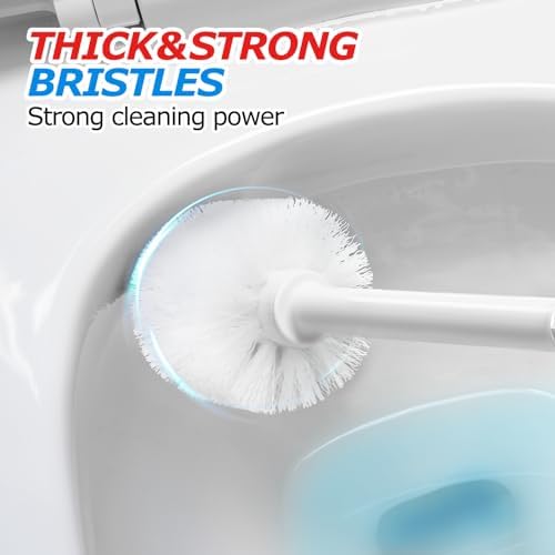FORASTO 2in1 Toilet Brush & Plunger Set, Bathroom Essentials for Apartment