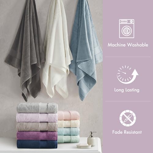 Madison Park 100% Turkish Cotton 600 GSM Bath Towel Set, 6 Piece, Lavender