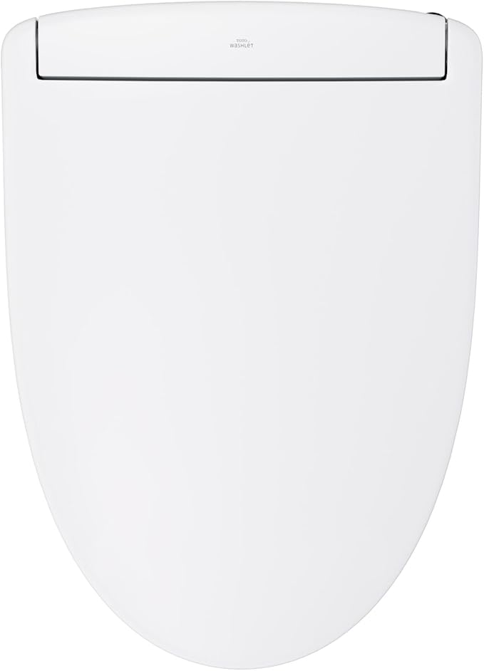 TOTO WASHLET S5 Electronic Bidet Toilet Seat with Instantaneous Water Heating, PREMIST and EWATER+ Wand Cleaning, Elongated, Cotton White - SW3446#01