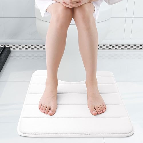 Buganda Memory Foam U-Shaped Toilet Rugs 24 x 20, Absorbent Bathroom mat