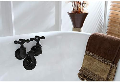 Kingston Brass CC37T5 Vintage Tub Faucet, 3-3/8-Inch Center, Oil Rubbed Bronze, Oil-Rubbed Bronze