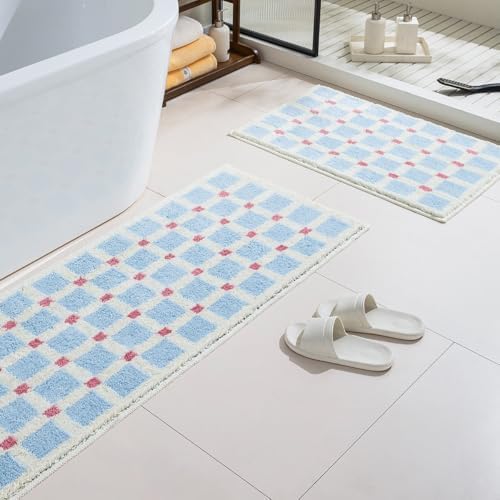GIB Bathroom Runner Rug 47"x16", Soft Absorbent Long Bath Mat for Bathroom