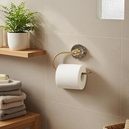 2 Pcs Antique Toilet Paper Holder Hand Towel Ring, Retro