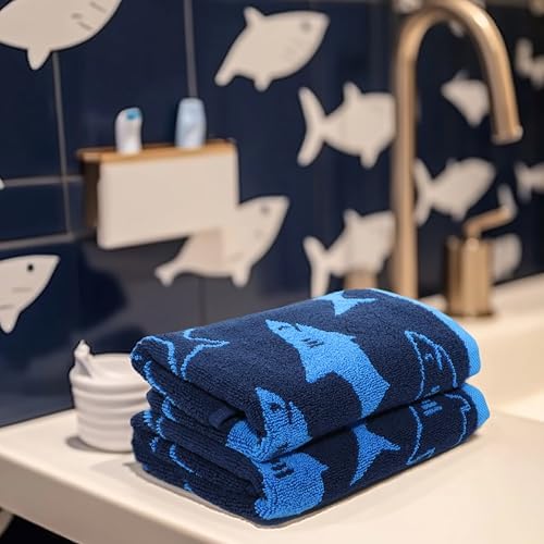ORIGINAL KIDS 6 Piece Towel Set - 100% Cotton Jacquard Bathroom Towel Set