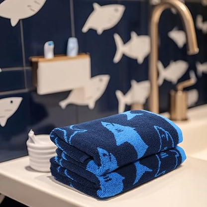 ORIGINAL KIDS 6 Piece Towel Set - 100% Cotton Jacquard Bathroom Towel Set